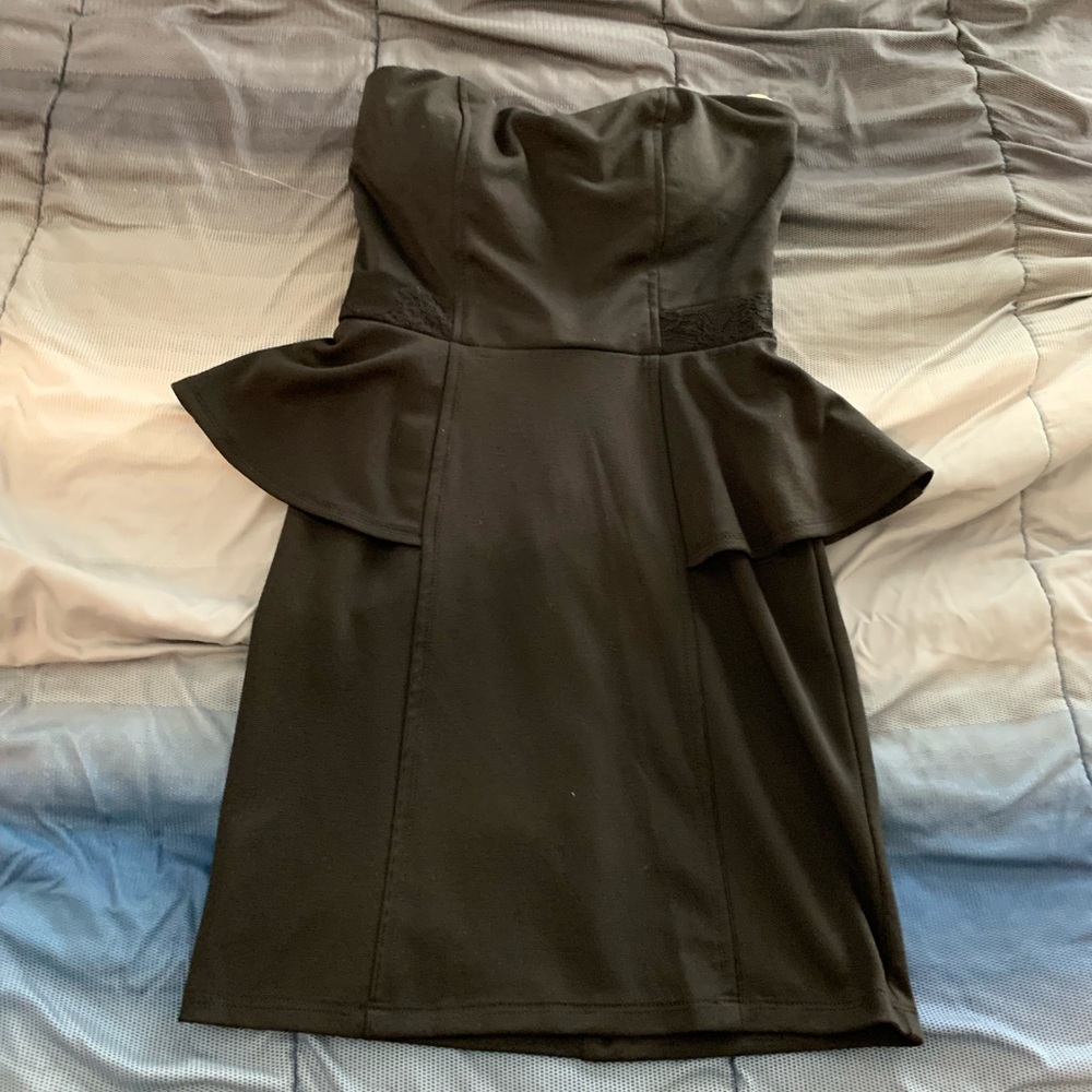 Black mini dress